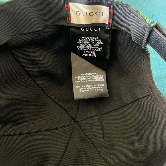 💚Sold💚Gucci Green Monogram Baseball Cap - Picture 4 of 4